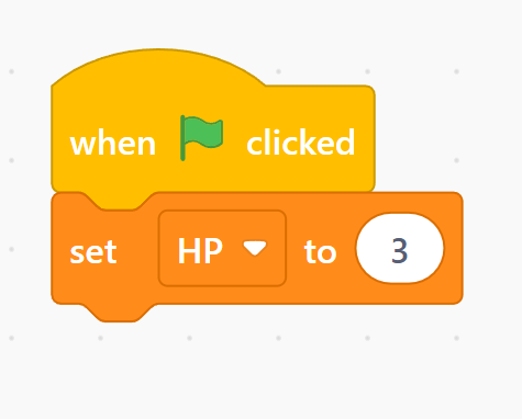 Scratch Variable Setup with Green Flag